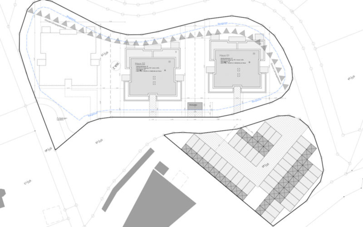 Lageplan Haus 01 und Haus 02 am Stubbenbruch