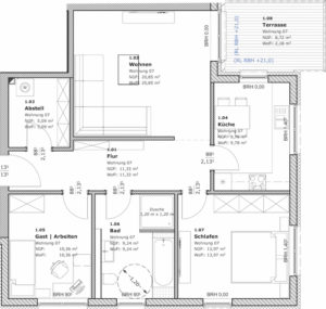 3-Raum-Wohnung in Teterow